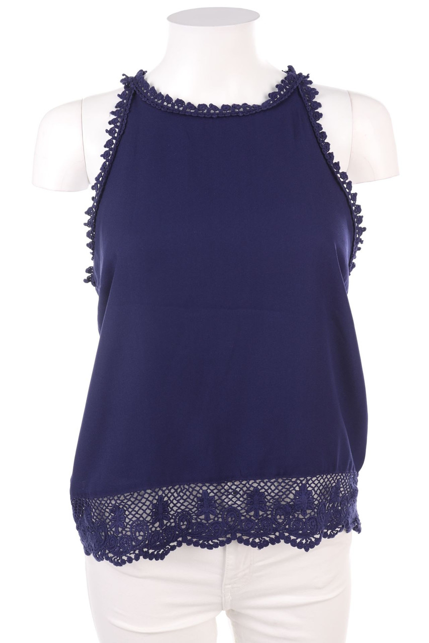ANNA FIELD - Blusentop mit Spitze - M