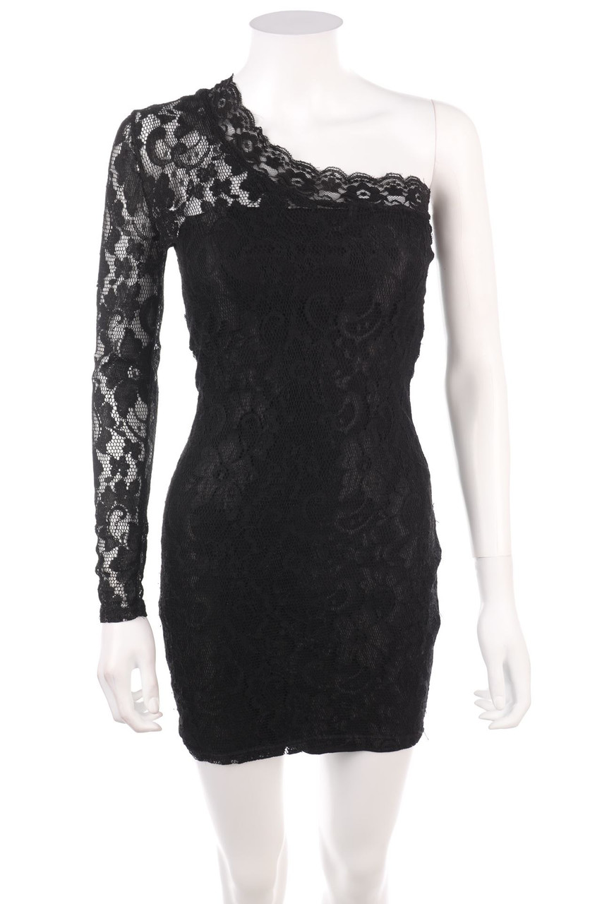 AMISU - One-Shoulder Abendkleid - S