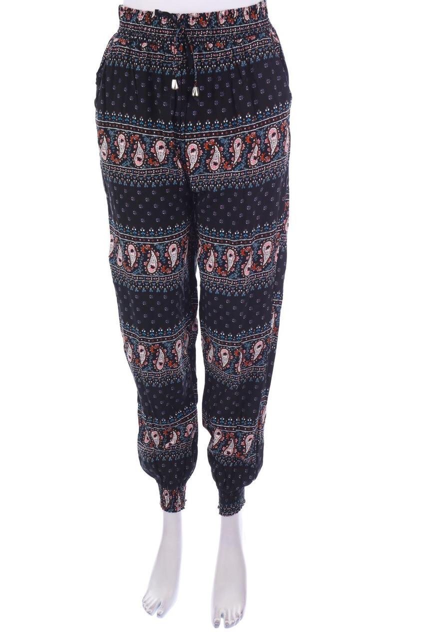 Ambitionfly - Jogger-Hose mit Ethno-Print - S