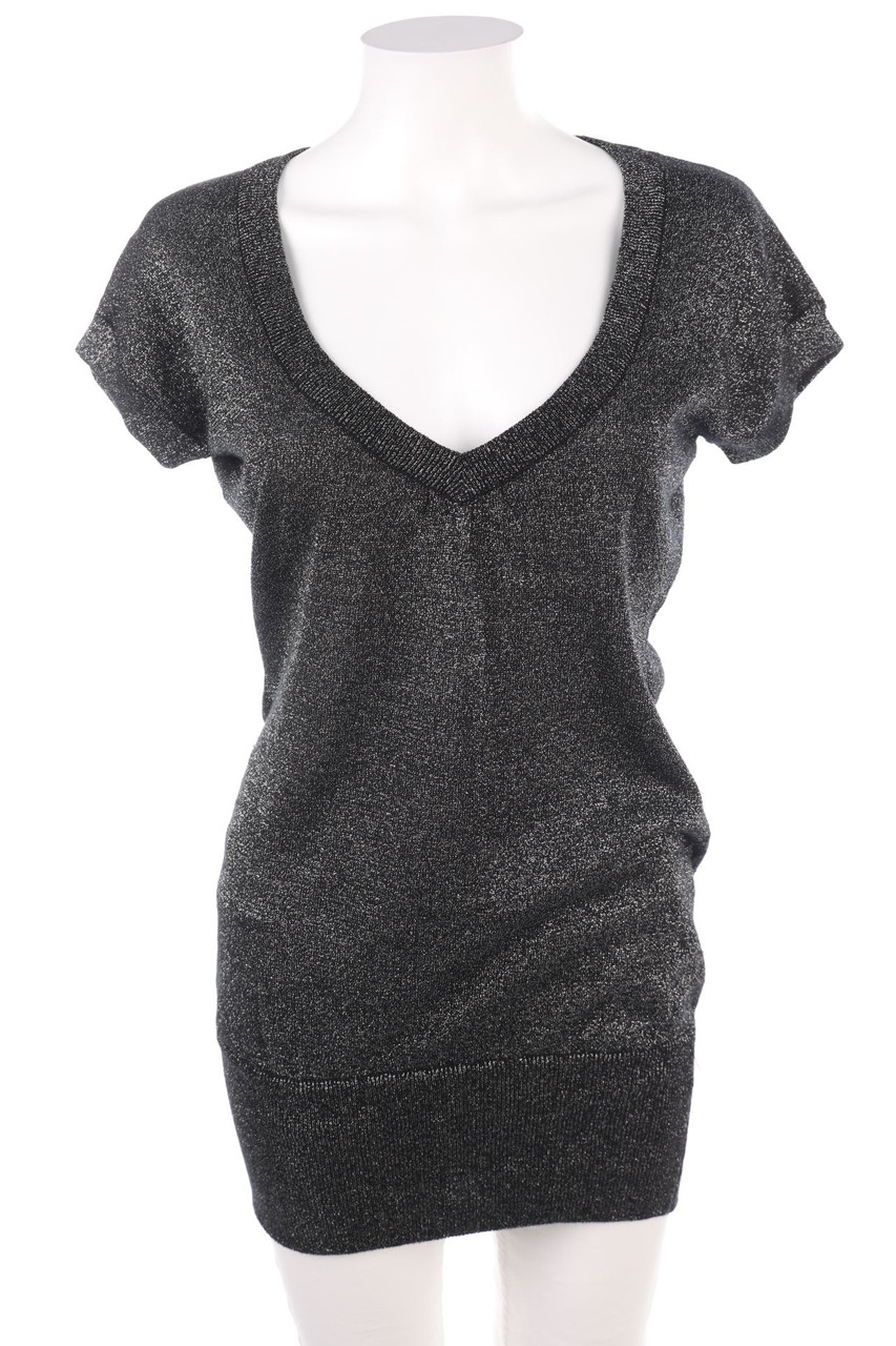 SECONDHAND - Glitzer-Strick-Pullover - S