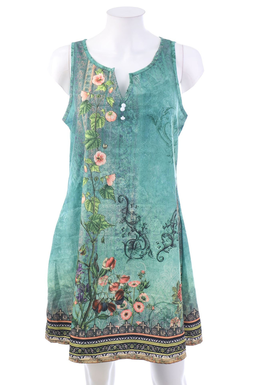 Ohne Label - Minikleid mit Blumen-Print - M