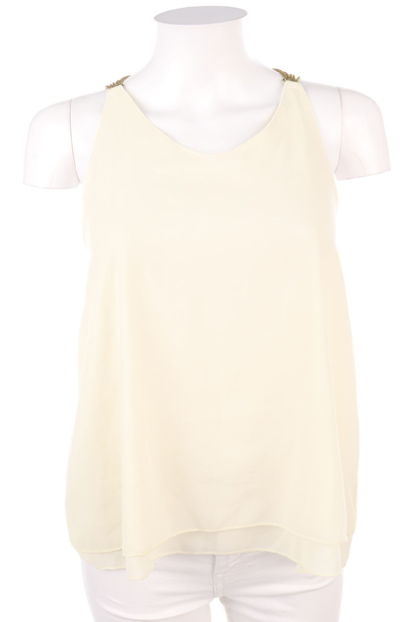 Ohne Label - Blusentop mit tiefem Rückenausschnitt - D 34