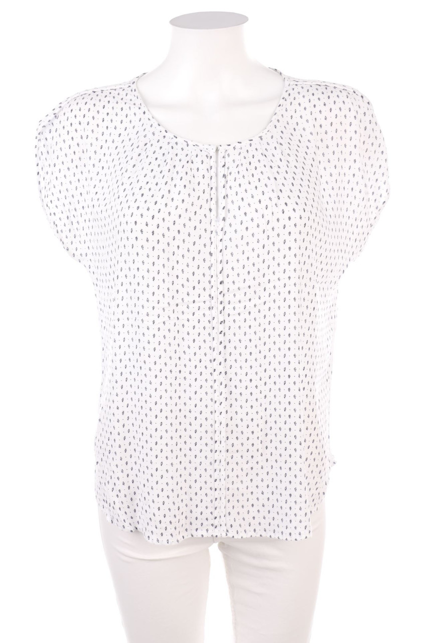 s.Oliver - Kurzarm-Bluse mit Muster - D 38