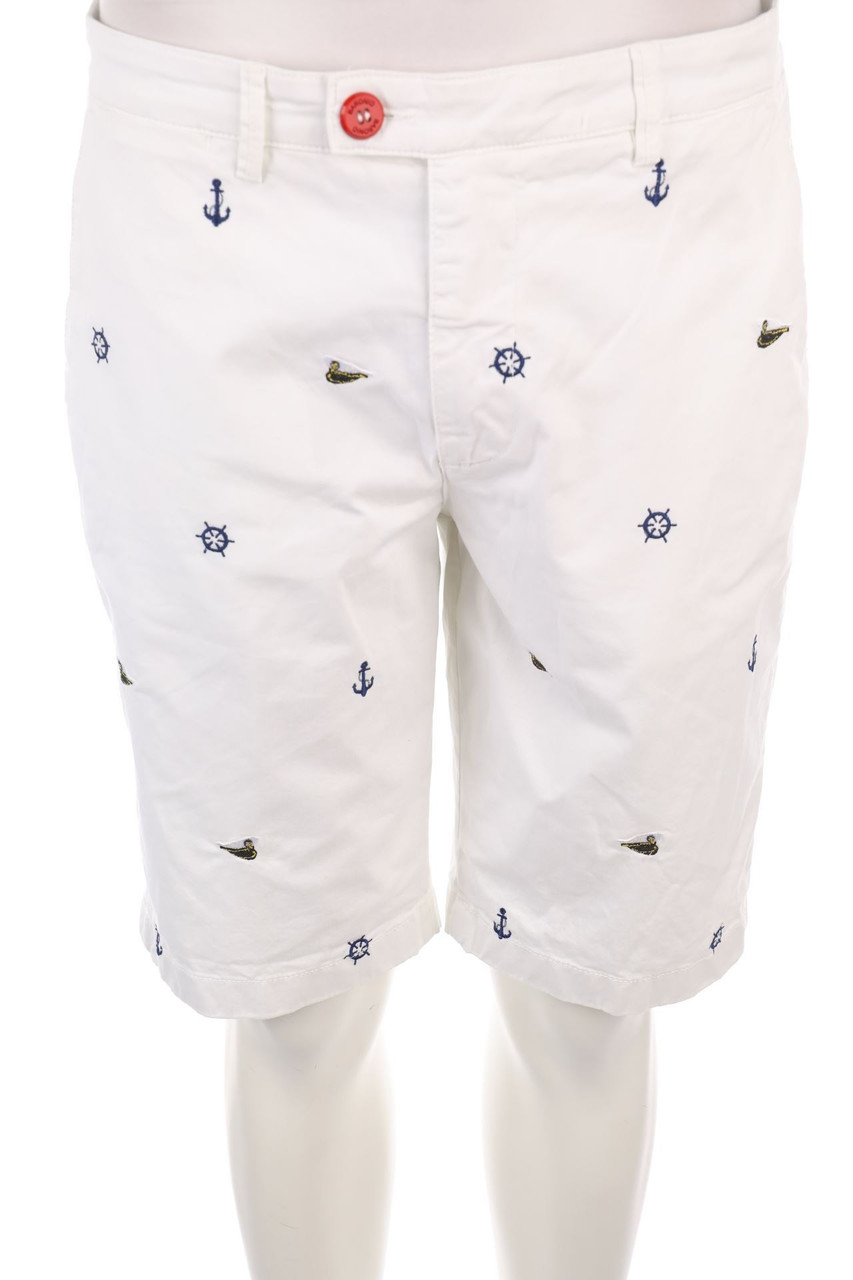 BARONIO - Chino-Shorts mit Stickereien - W35