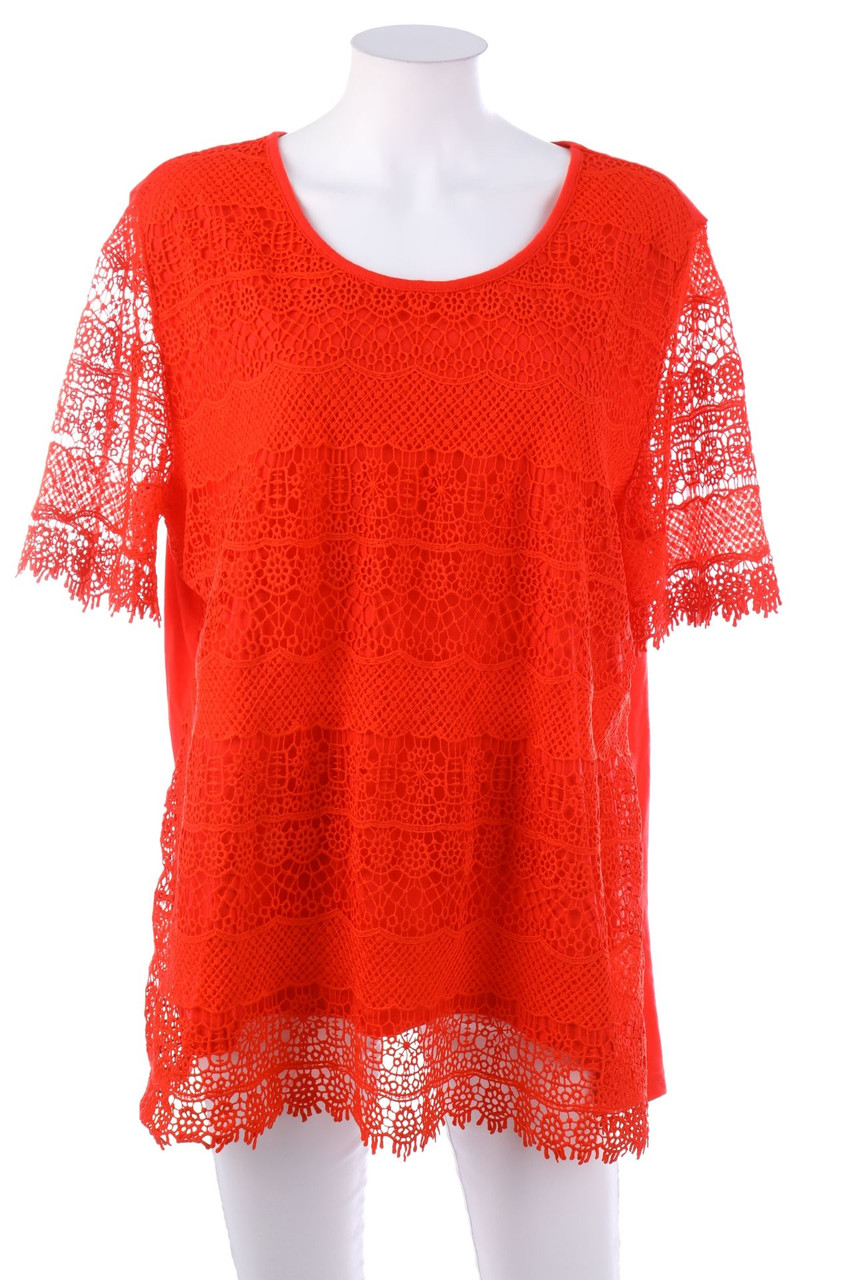 m collection - Kurzarm-Bluse - XXXXL