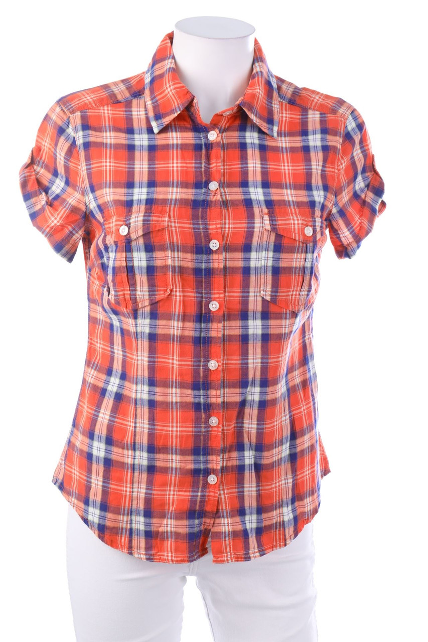 H&M - Hemd-Bluse mit kurzem Ärmel - S