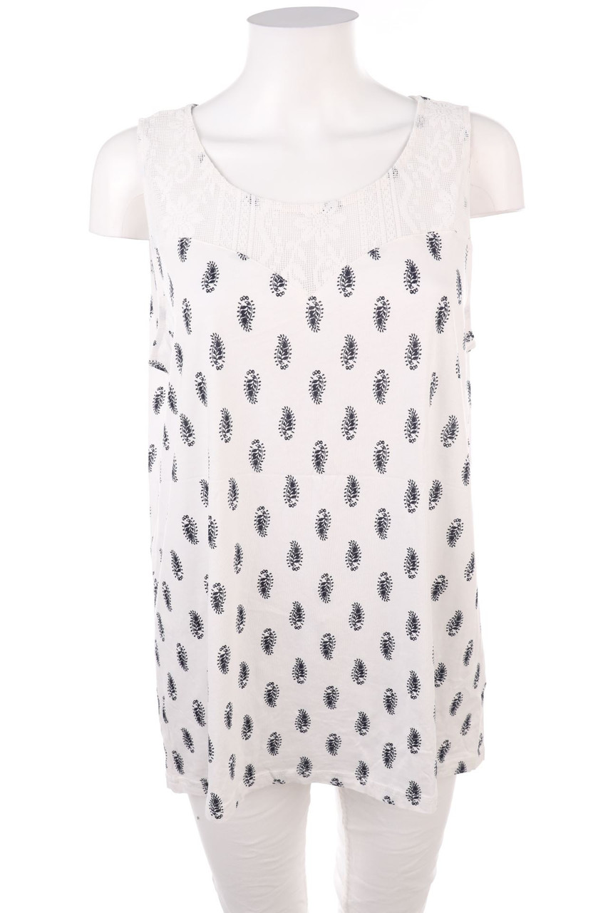 JEAN PASCALE - Top aus Baumwoll-Mix mit Muster - XL