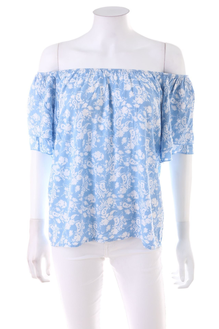 orsay - Carmen-Bluse mit Blumen-Print - L