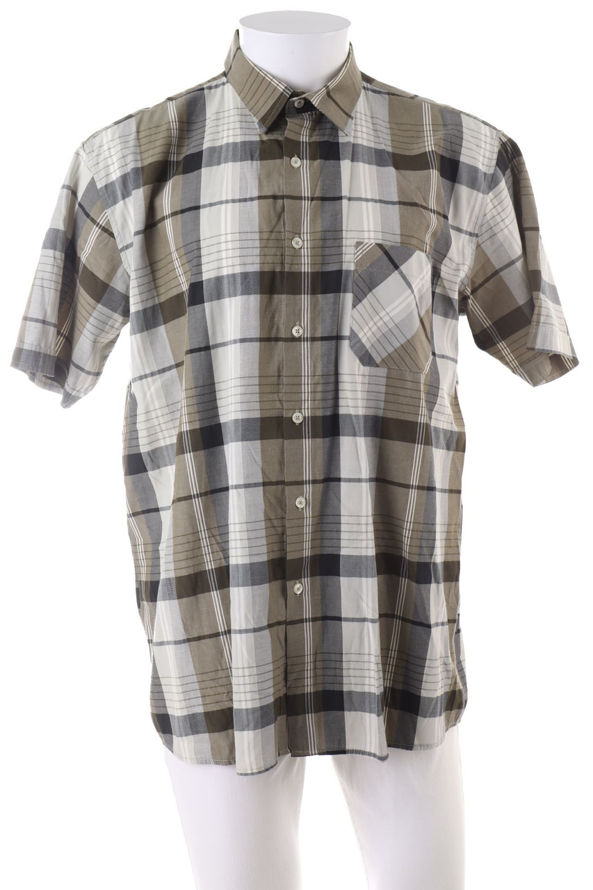 JIM SPENCER - Kurzarm-Hemd mit Karo-Muster - XL