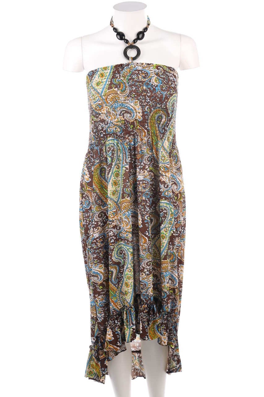 Ohne Label - Kleid mit Smok-Details - M