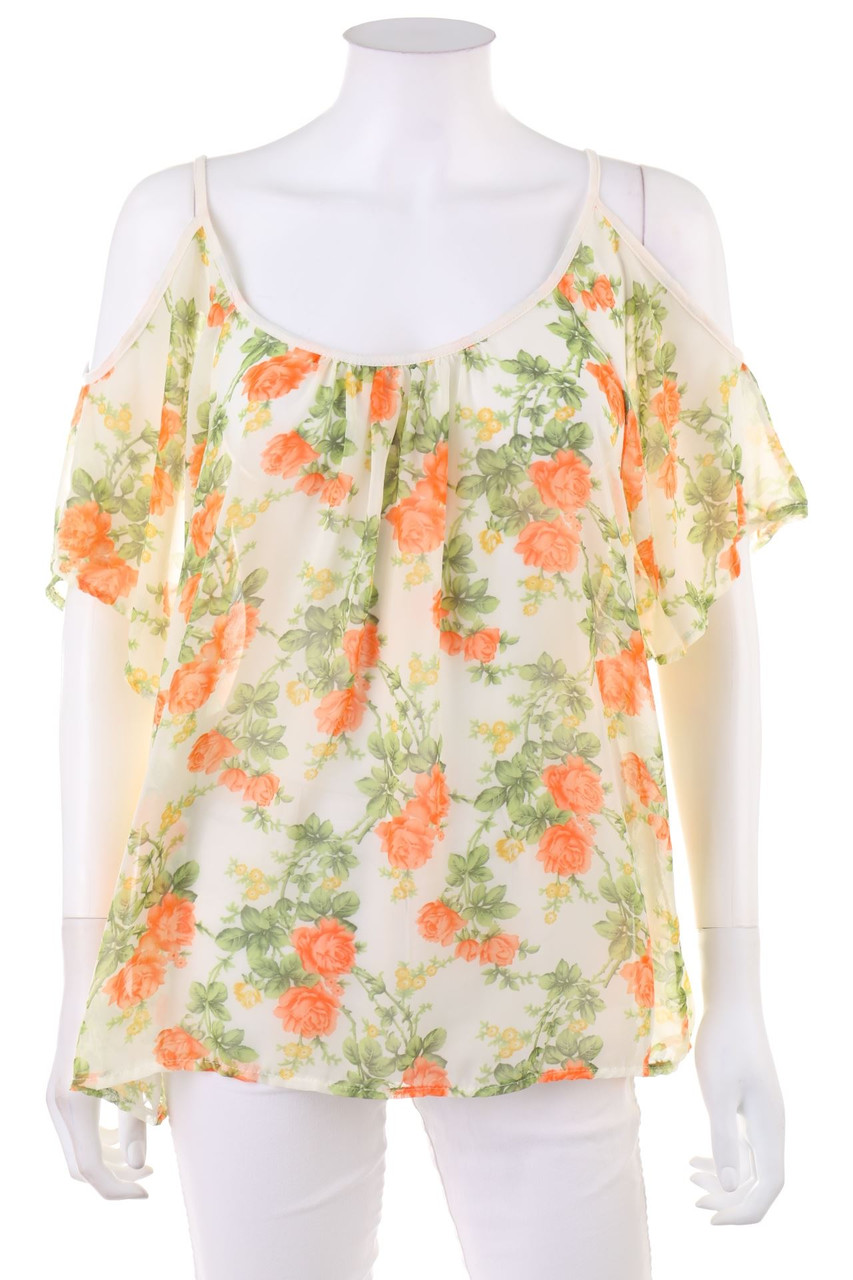 zebra - Kurzarm-Bluse - L