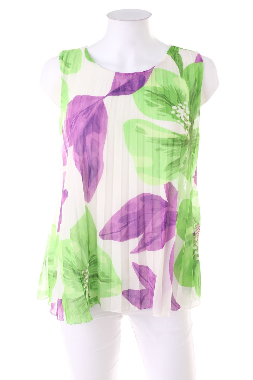SECONDHAND - Blusentop mit Blumen-Print - D 38