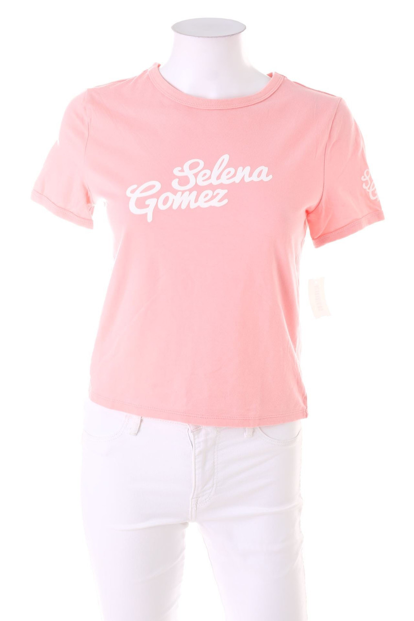 Ohne Label - Kurzarm-Shirt mit Print - D 36