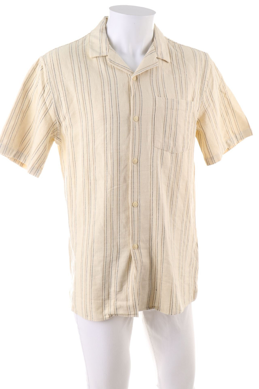 ZARA - Kurzarm-Hemd mit Baumwolle - L