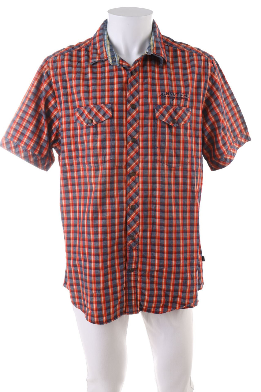 engbers - Baumwoll-Kurzarm-Hemd mit Karo-Muster - XL