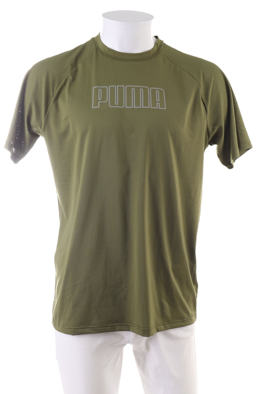 PUMA - Sport-Shirt mit Logo-Print - M