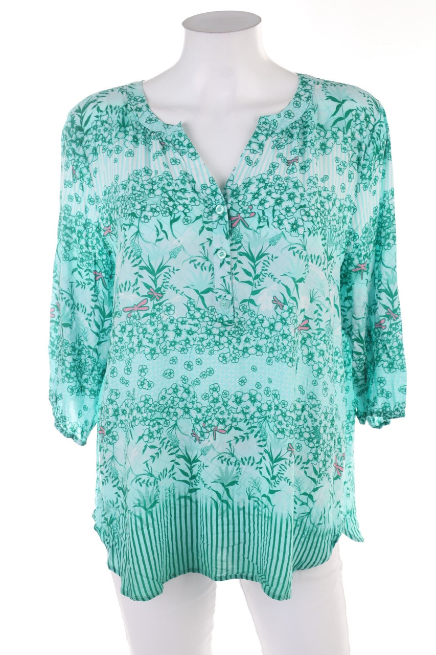 RABE - Bluse mit Blumen-Print - 2XL