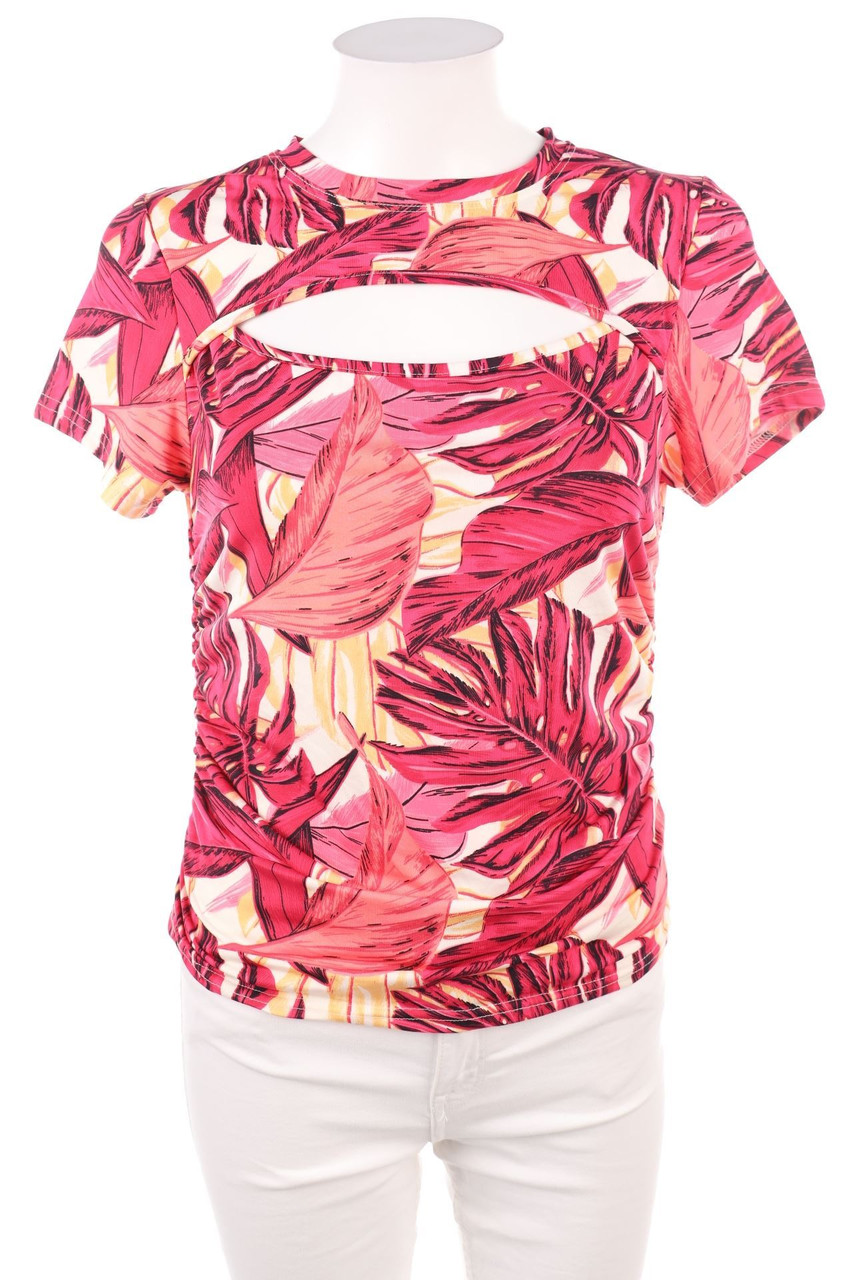 Ohne Label - Kurzarm-Shirt mit Print - S