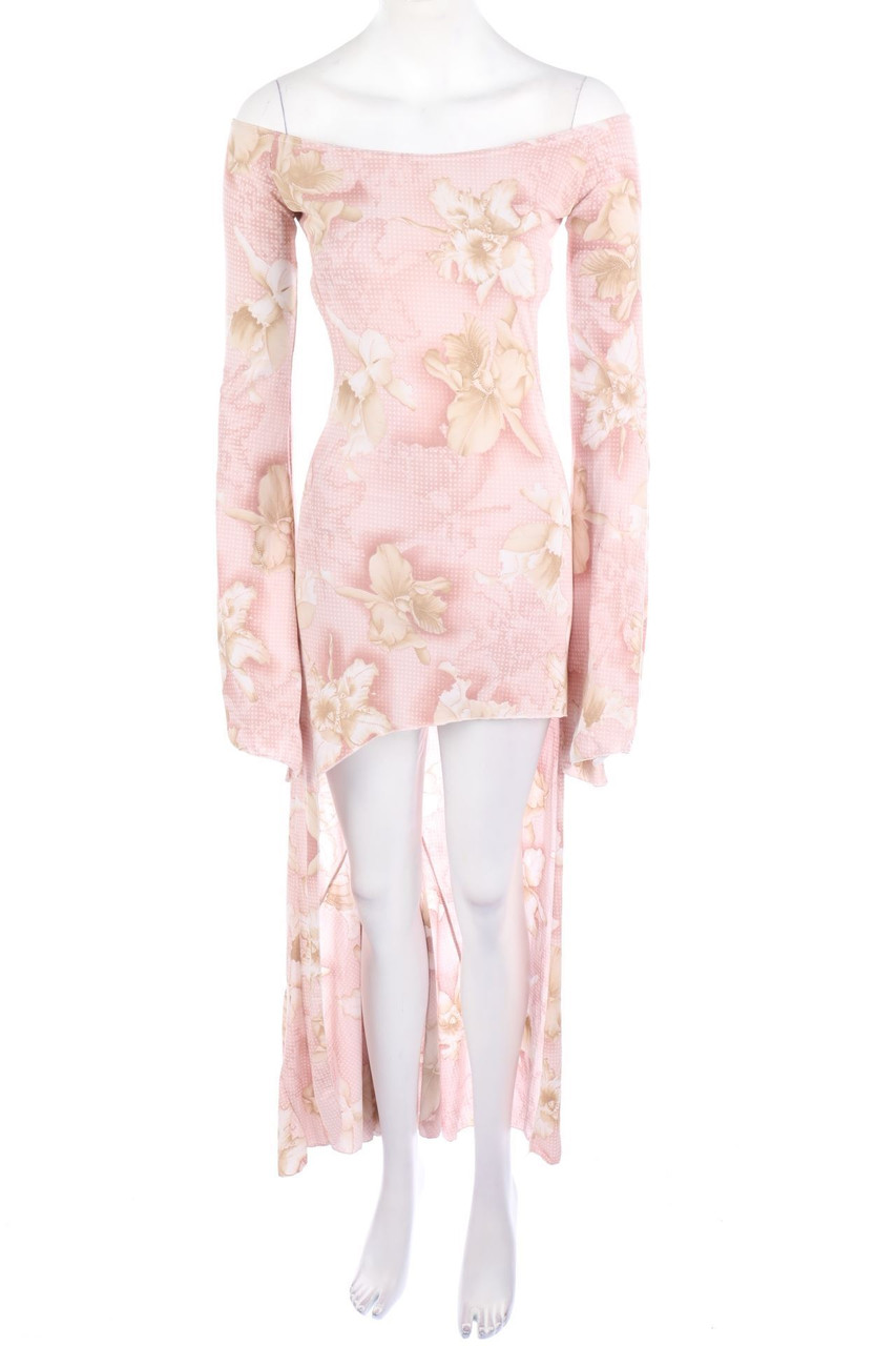 lili - Print-Vokuhila-Maxi-Kleid mit tiefem Rückenausschnitt - ONE SIZE