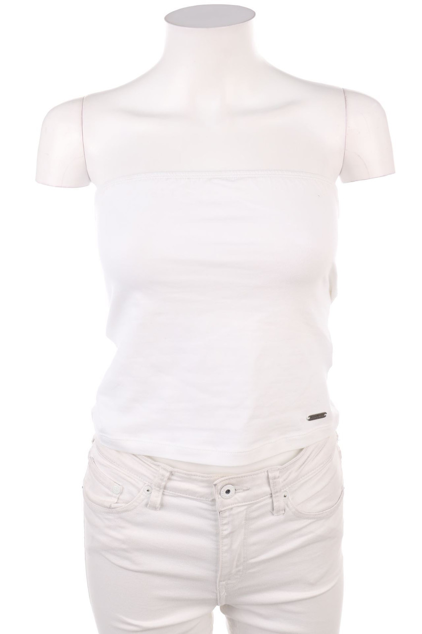 Pepe Jeans - Tube-Top mit Logo-Applikation - M