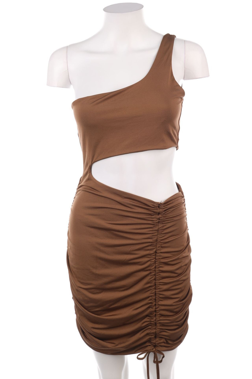 Ohne Label - One-Shoulder Kleid mit Cut-outs - S