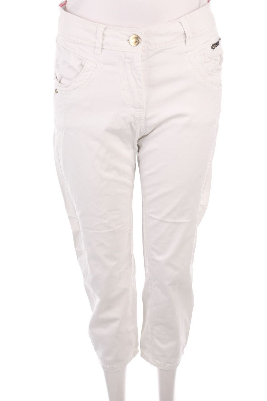 CECIL - Capri-Hose mit Stickereien - W29