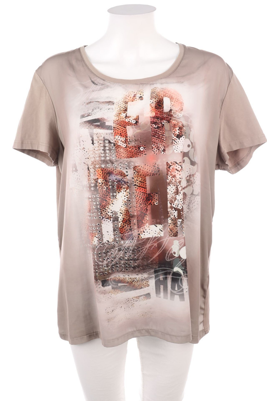 TAIFUN SEPARATES - Kurzarm-Shirt mit Print - D 44