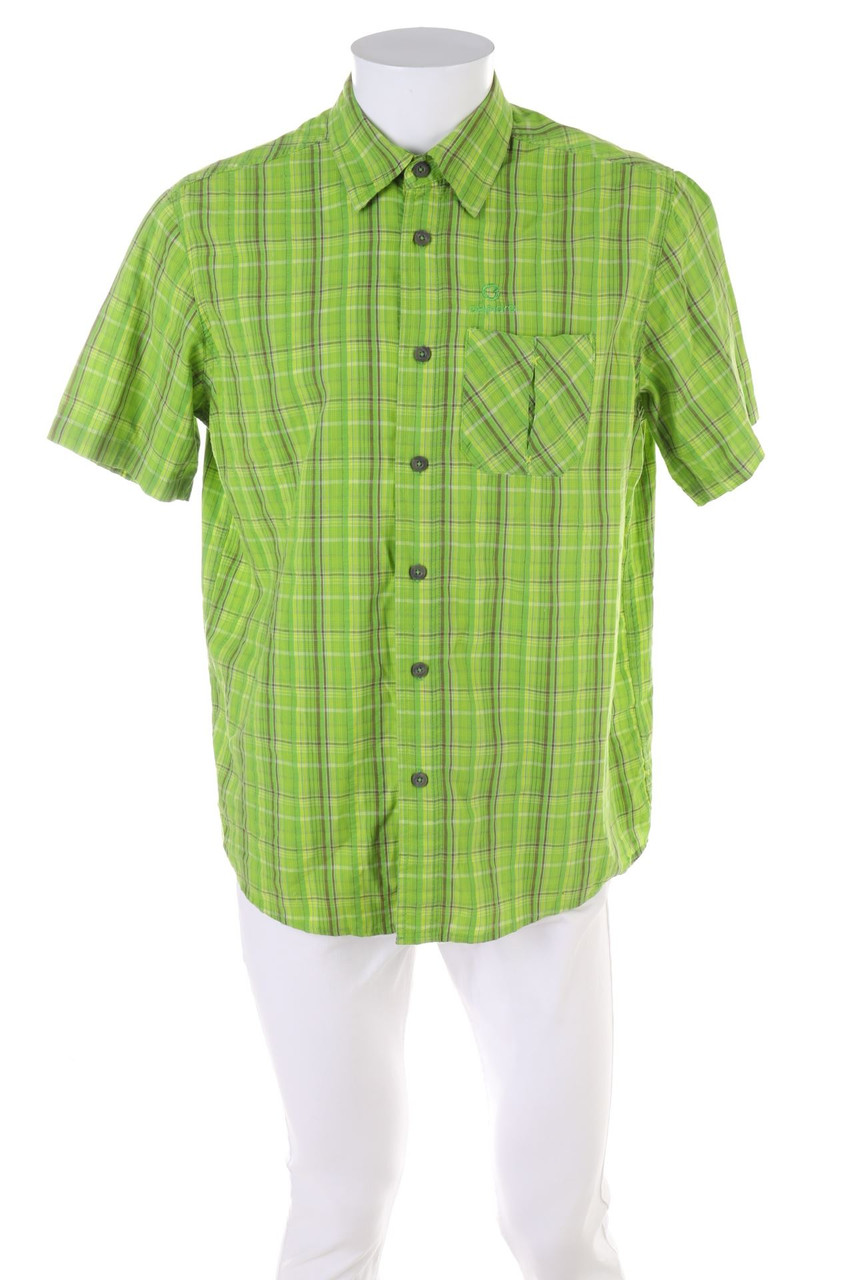 crivit - Kurzarm-Hemd mit Karo-Muster - L