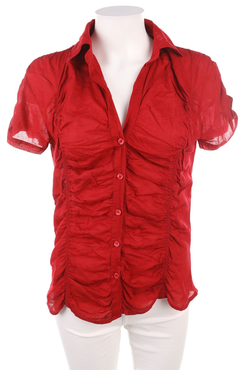 MANGO - Hemd-Bluse mit kurzem Ärmel - M