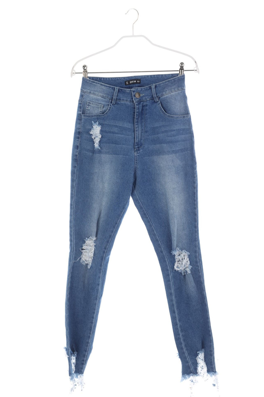 SHEIN - Used Look Skinny-Jeans - S