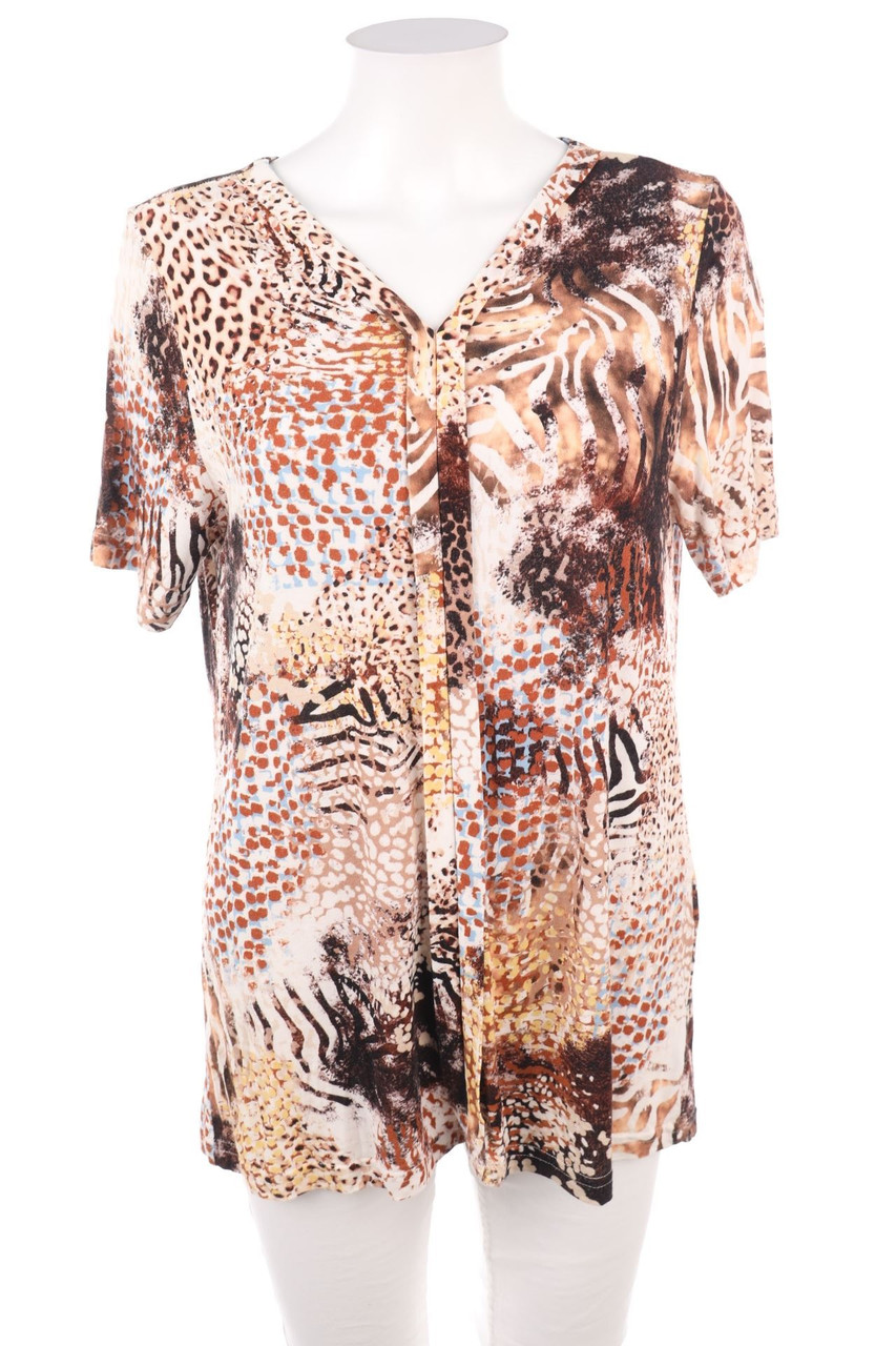 Paola! - Kurzarm-Shirt mit Animal-Print - D 44