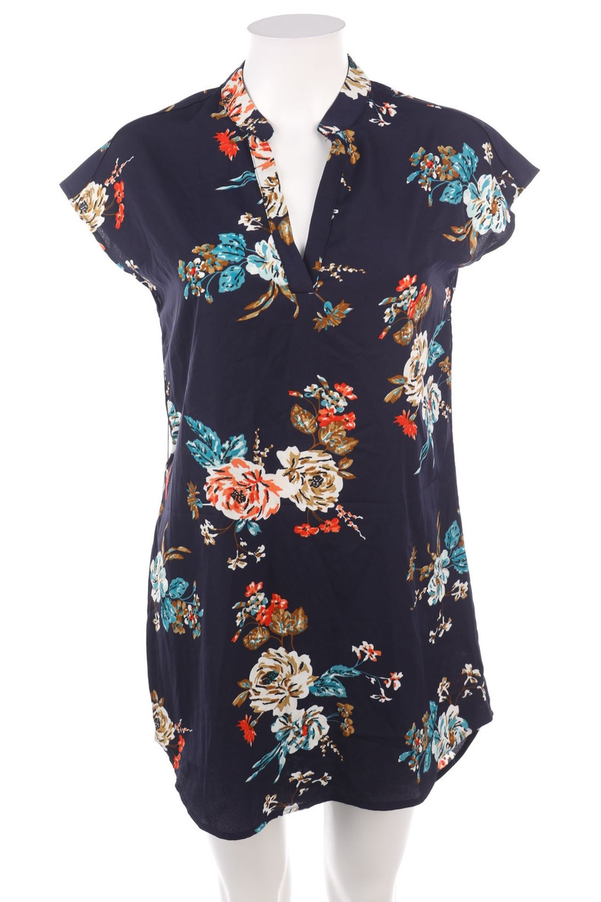 Ohne Label - Kleid mit Blumen-Print - M