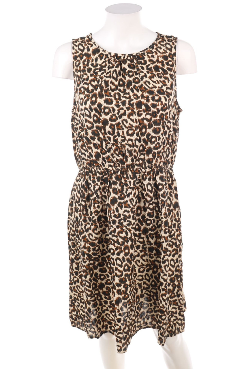 SECONDHAND - Kleid mit Animal-Print - XL