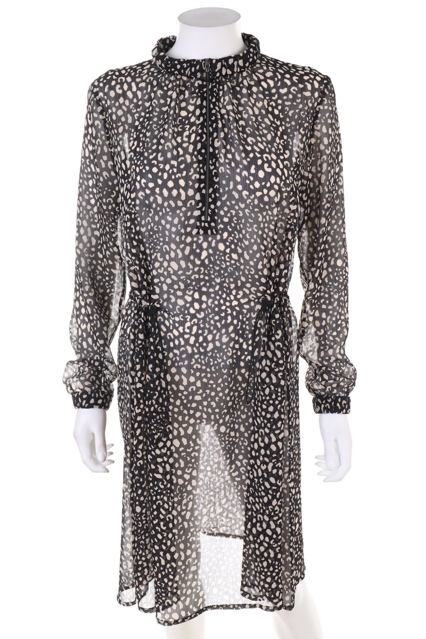 MARC CAIN - Midikleid mit Leo-Print - D 38