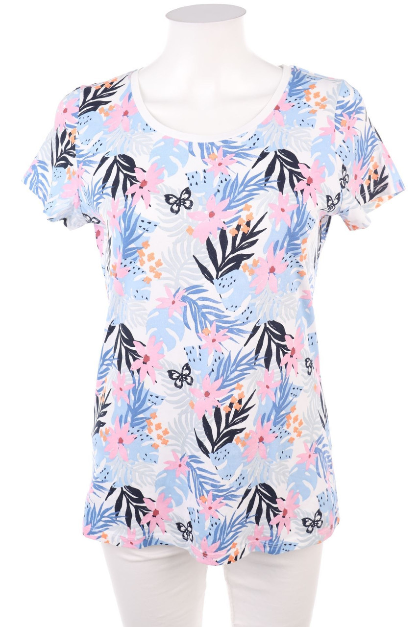 orsay - Kurzarm-Shirt mit Tropical Print - L
