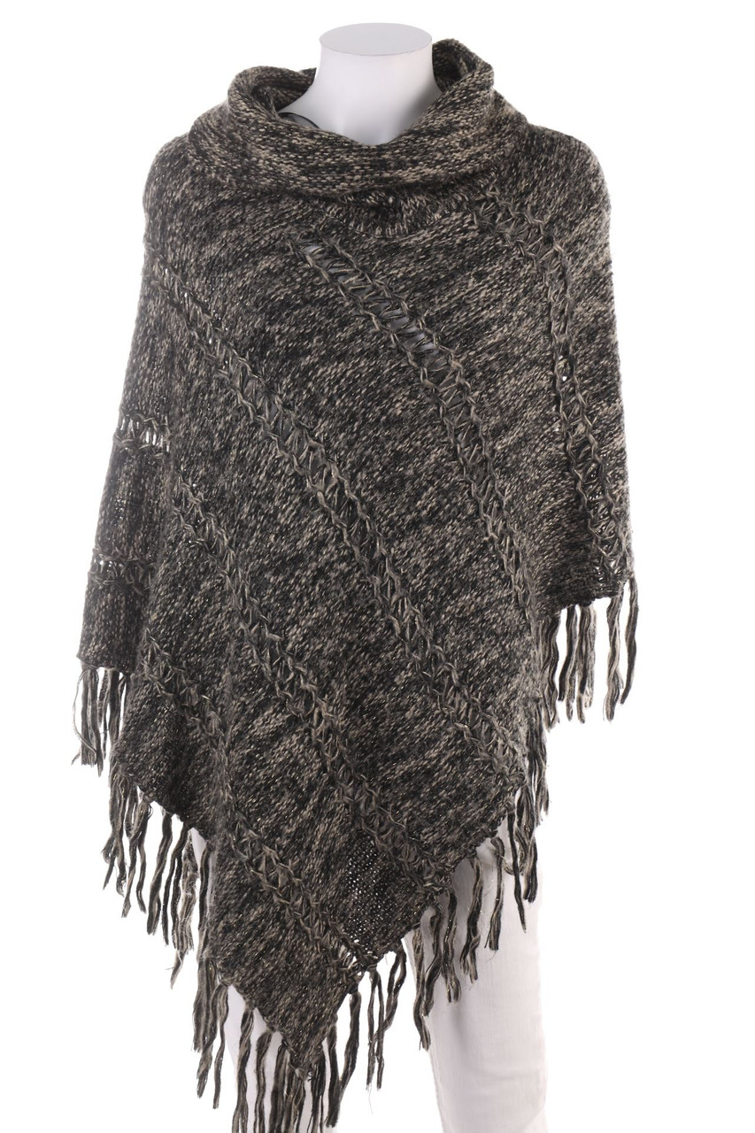 M&Co - Poncho mit Fransen - L