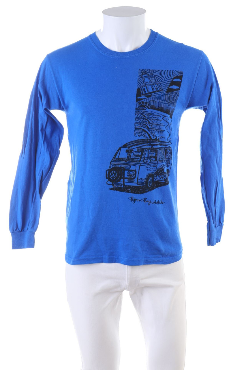 GILDAN - Longsleeve-Shirt mit Print - S