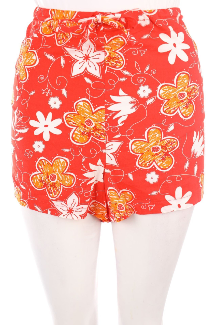 Ohne Label - Shorts mit Blumen-Print - D 50