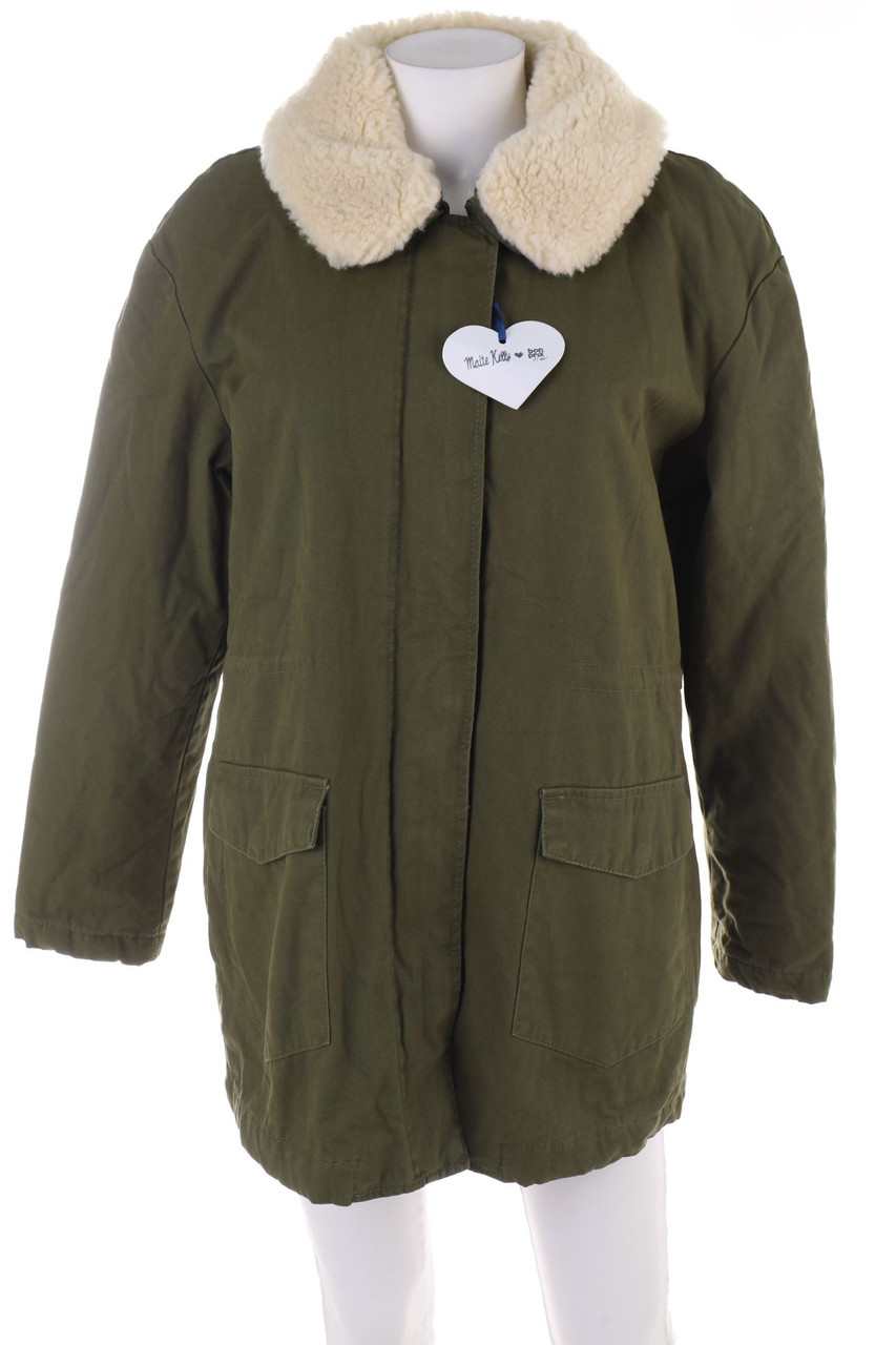 Maite Kelly bonprix - Baumwoll-Winter-Mantel mit Print - L