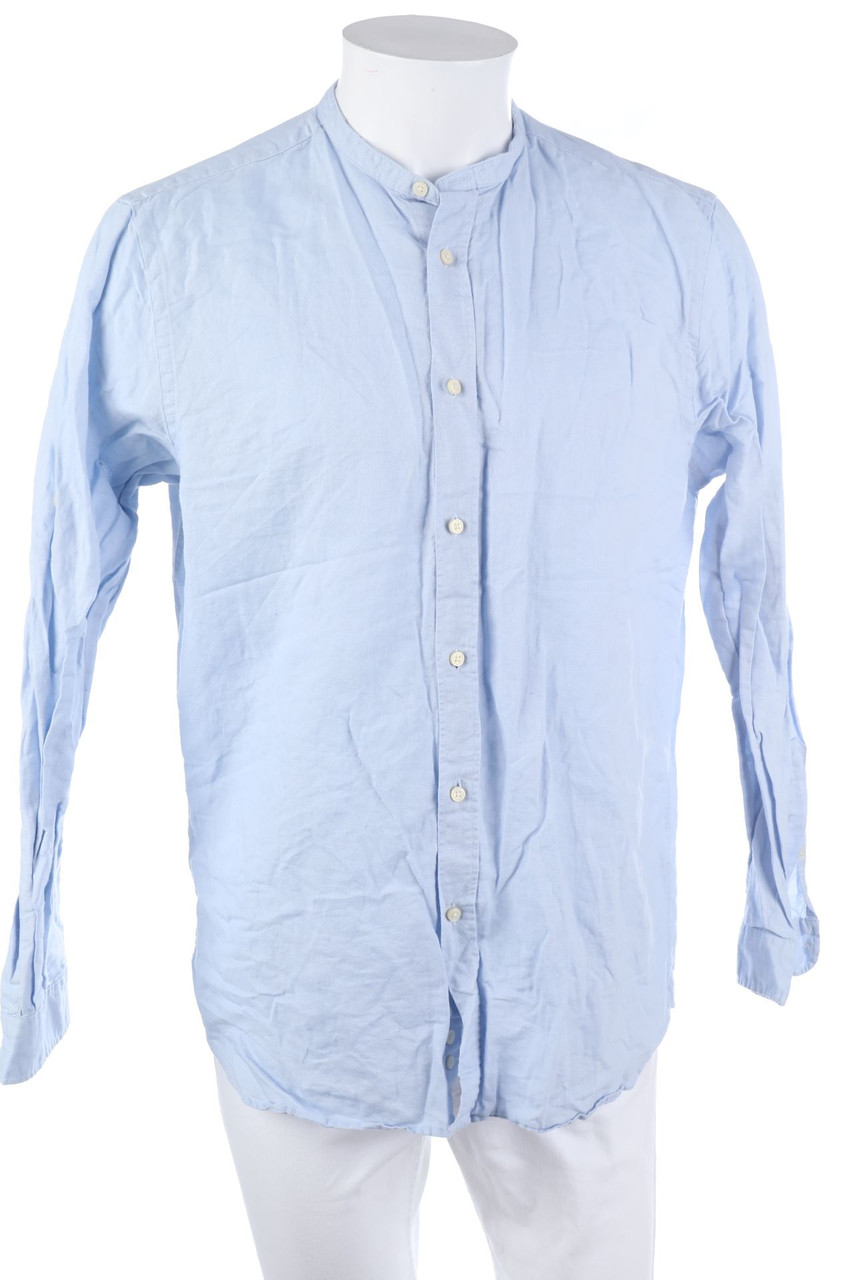 ZARA - Leinen-Hemd mit Baumwolle - L