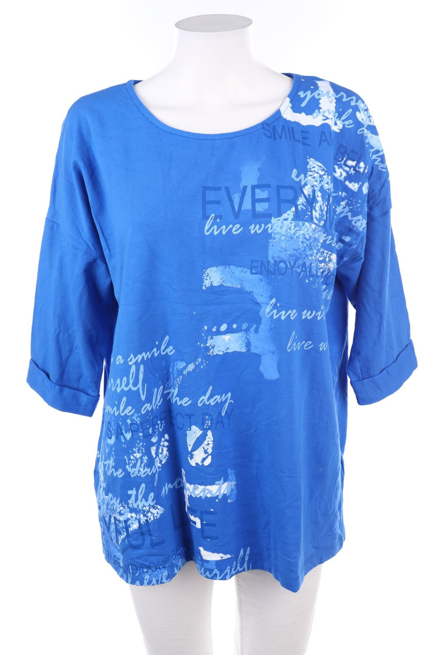 Laura Torelli - Polo-Shirt mit 3/4-Ärmel - L