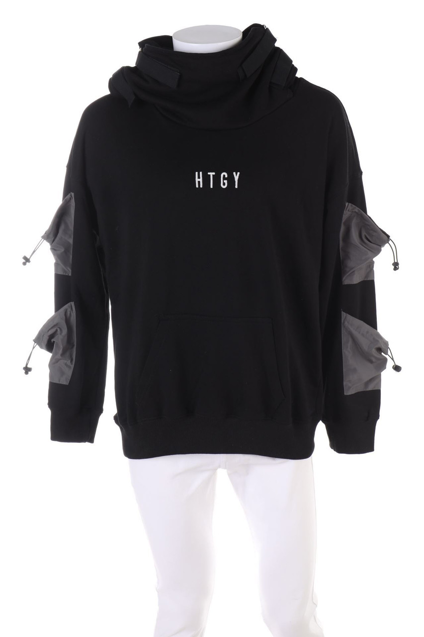 SECONDHAND - Kapuzen-Pullover mit Applikationen - XL