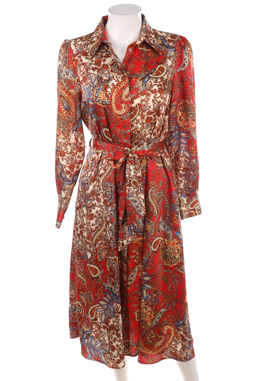 ZARA - Blusenkleid mit Gürtel - S