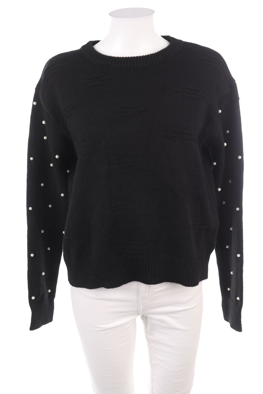 SHEIN - Strick-Pullover mit Perlen - M