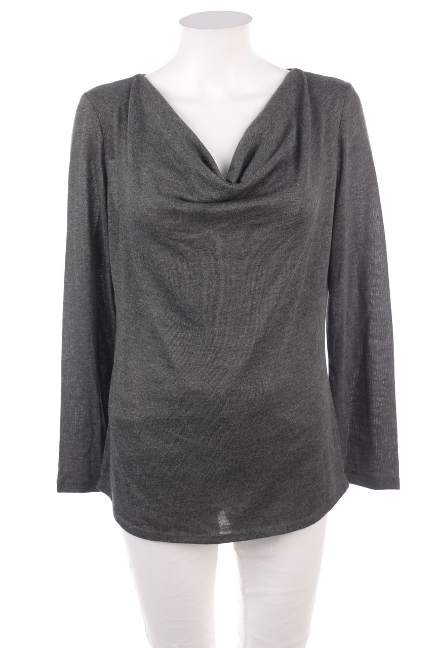 orsay - Longsleeve-Shirt mit Wasserfall-Ausschnitt - D 42