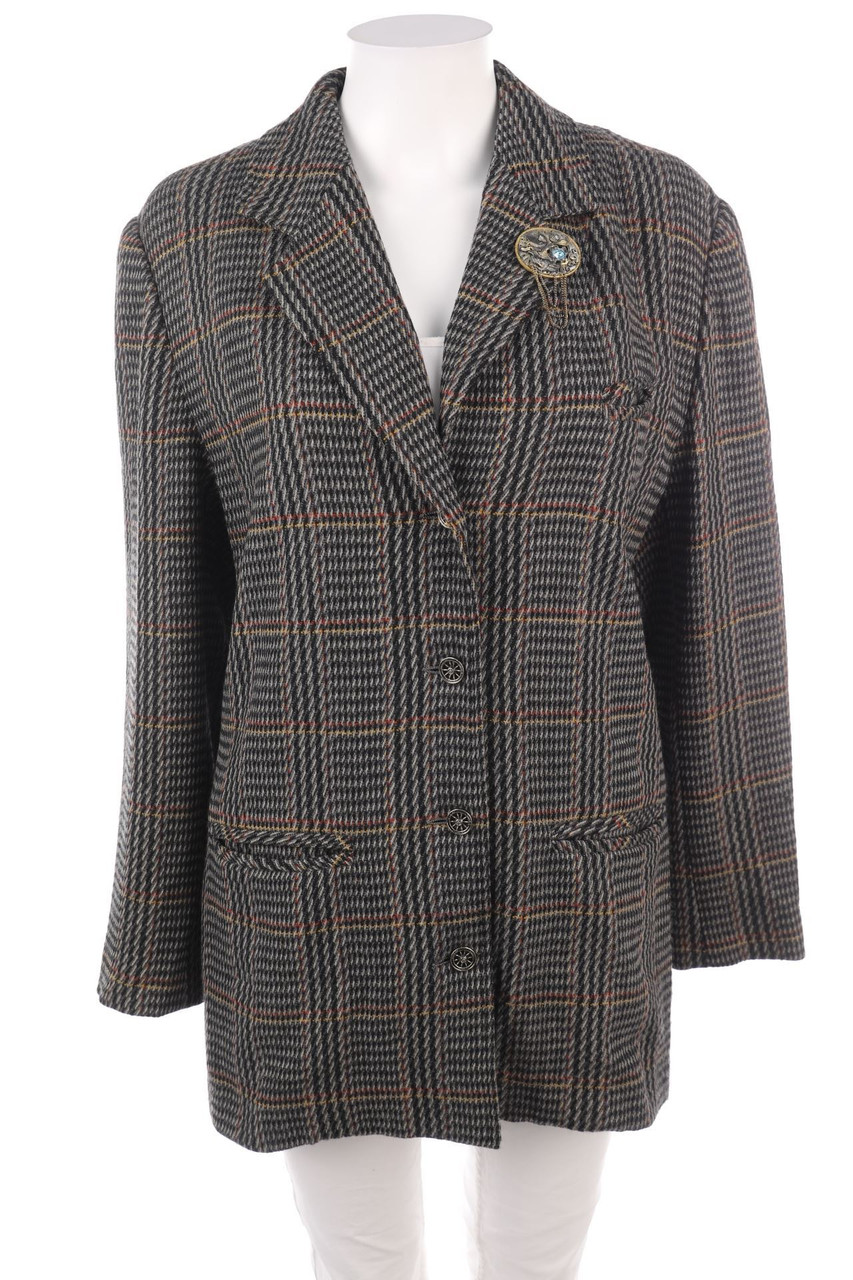 Ohne Label - Blazer mit Karo-Muster - D 42