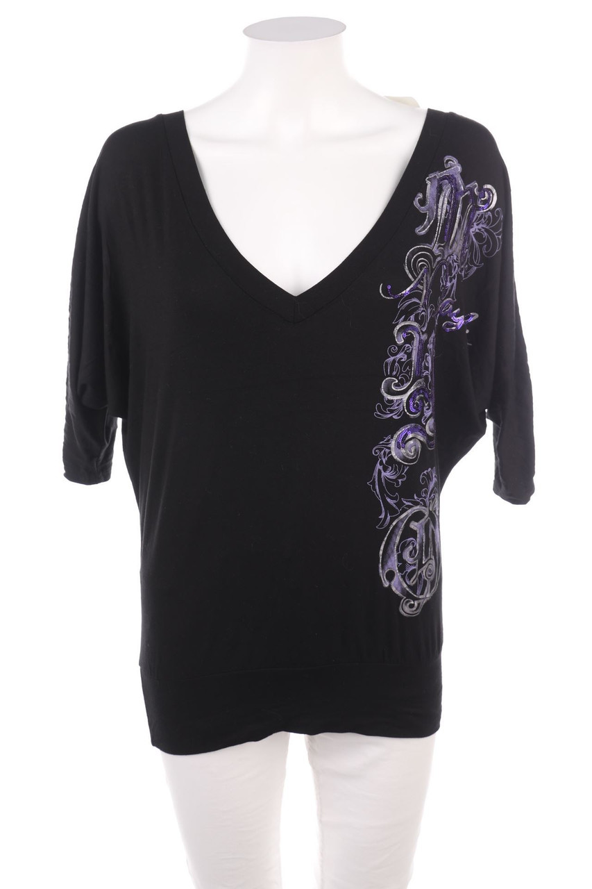 Mayo Chix - Batwing-Shirt mit Logo-Print - D 42