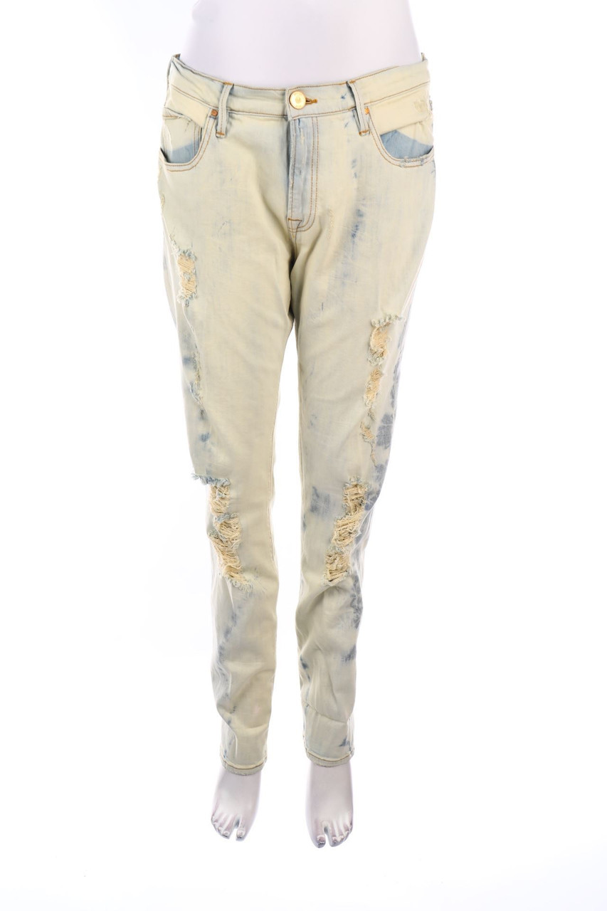 DON´T CRY - Destroyed Straight Cut Jeans - W30