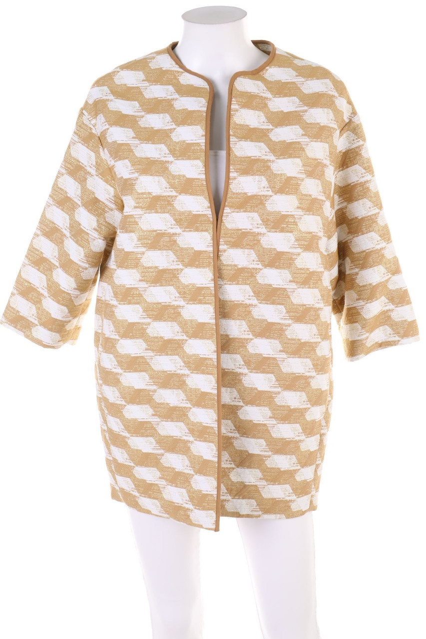 Gold Case - Muster-Blazer-Mantel mit Metallic-Effekt - D 34