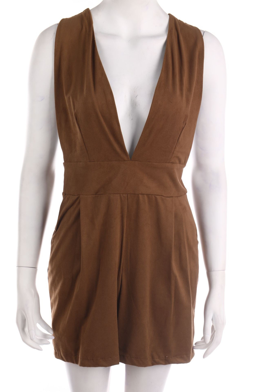 BOUTIQUE DE LA FEMME - Playsuit mit tiefem Ausschnitt - L